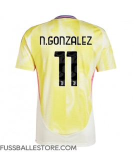 Günstige Juventus Nicolas Gonzalez #11 Auswärtstrikot 2024-25 Kurzarm